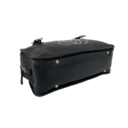 Loewe Anagram Studs Logo Leather Mini Tote Boston Bag Black — view 7
