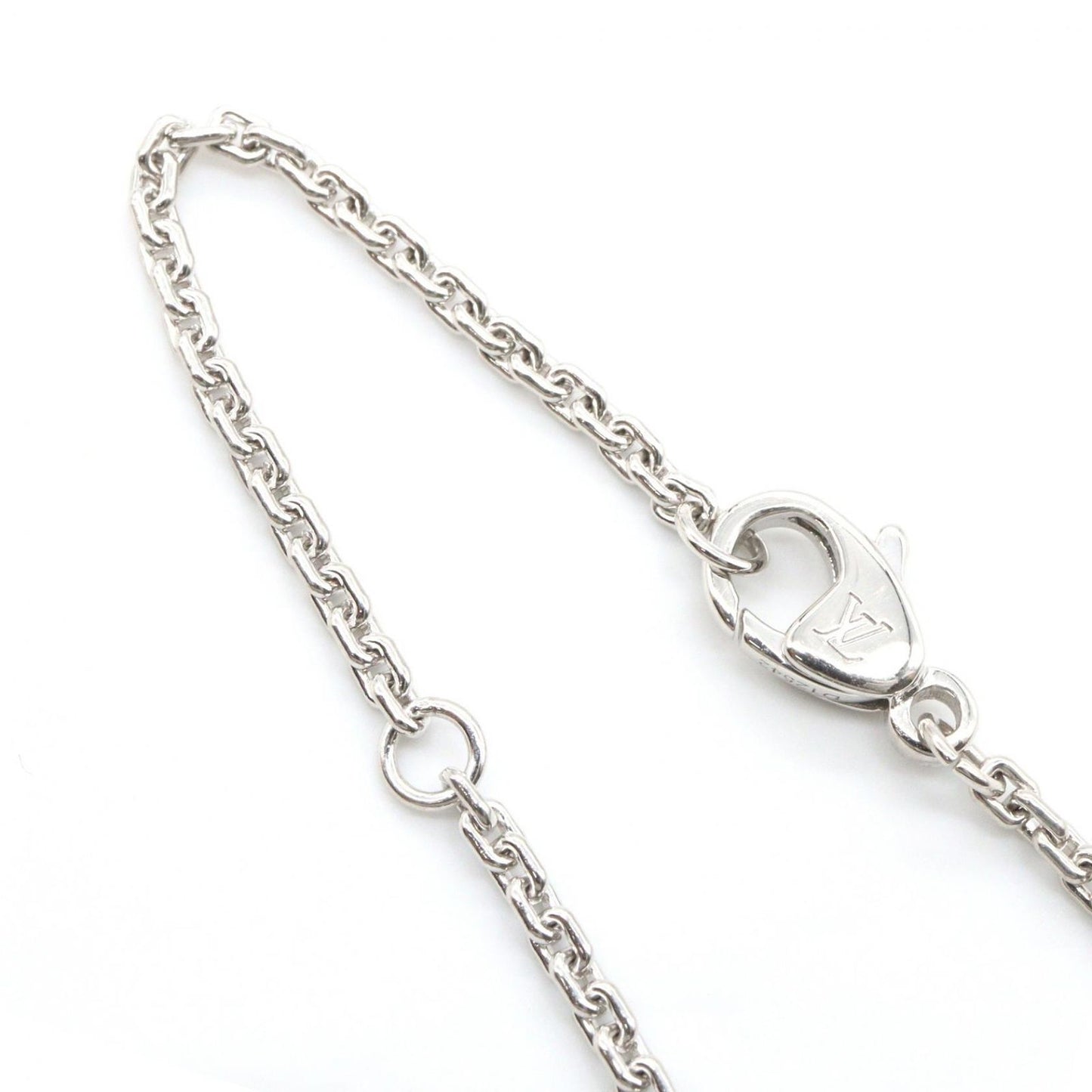 Louis Vuitton Necklace Pendentif GM Diamond 48.5 58.5 cm 18k White Gold — view 4