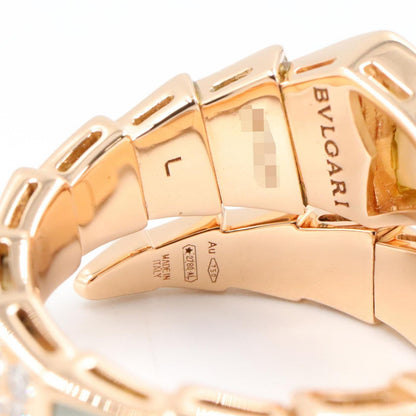 Bvlgari Ring Serpenti Mother of Pearl Diamond 18k Pink Gold — view 4