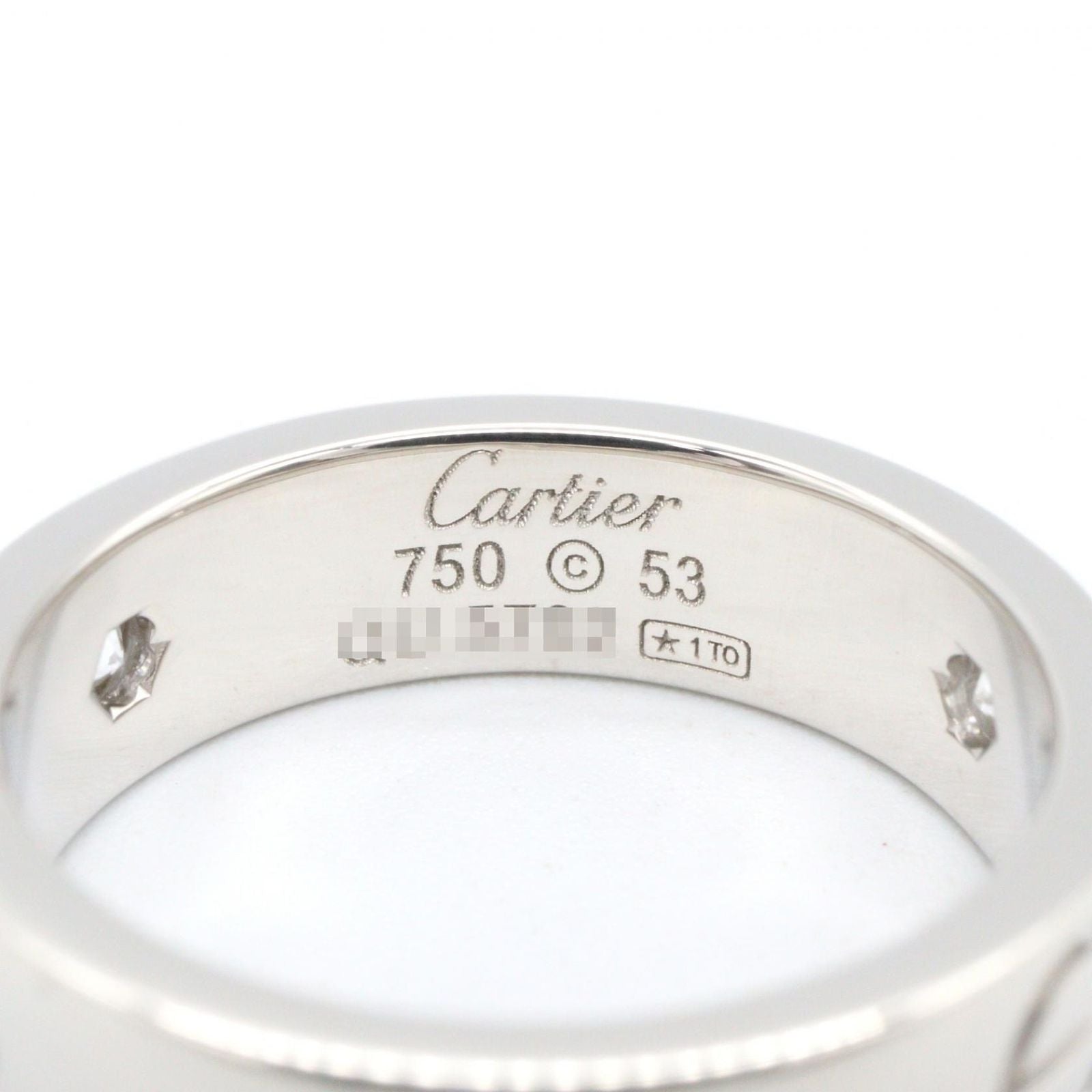 Cartier Ring Love 18k White Gold Diamond — view 4