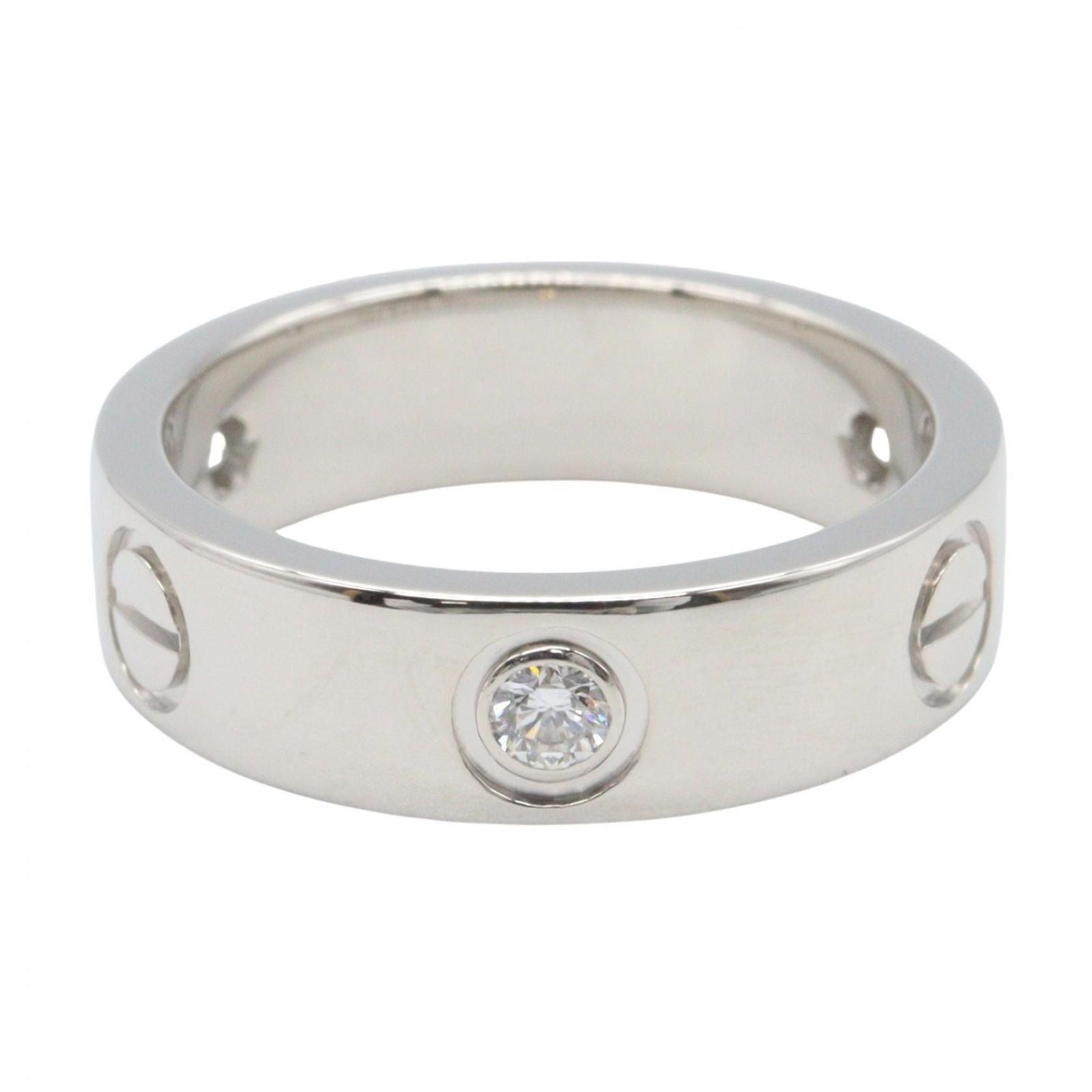Cartier Ring Love 18k White Gold Diamond — view 2