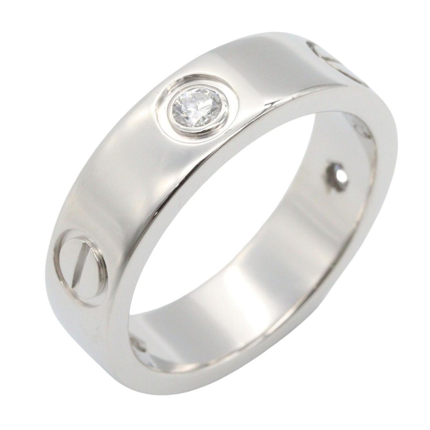Cartier Ring Love 18k White Gold Diamond