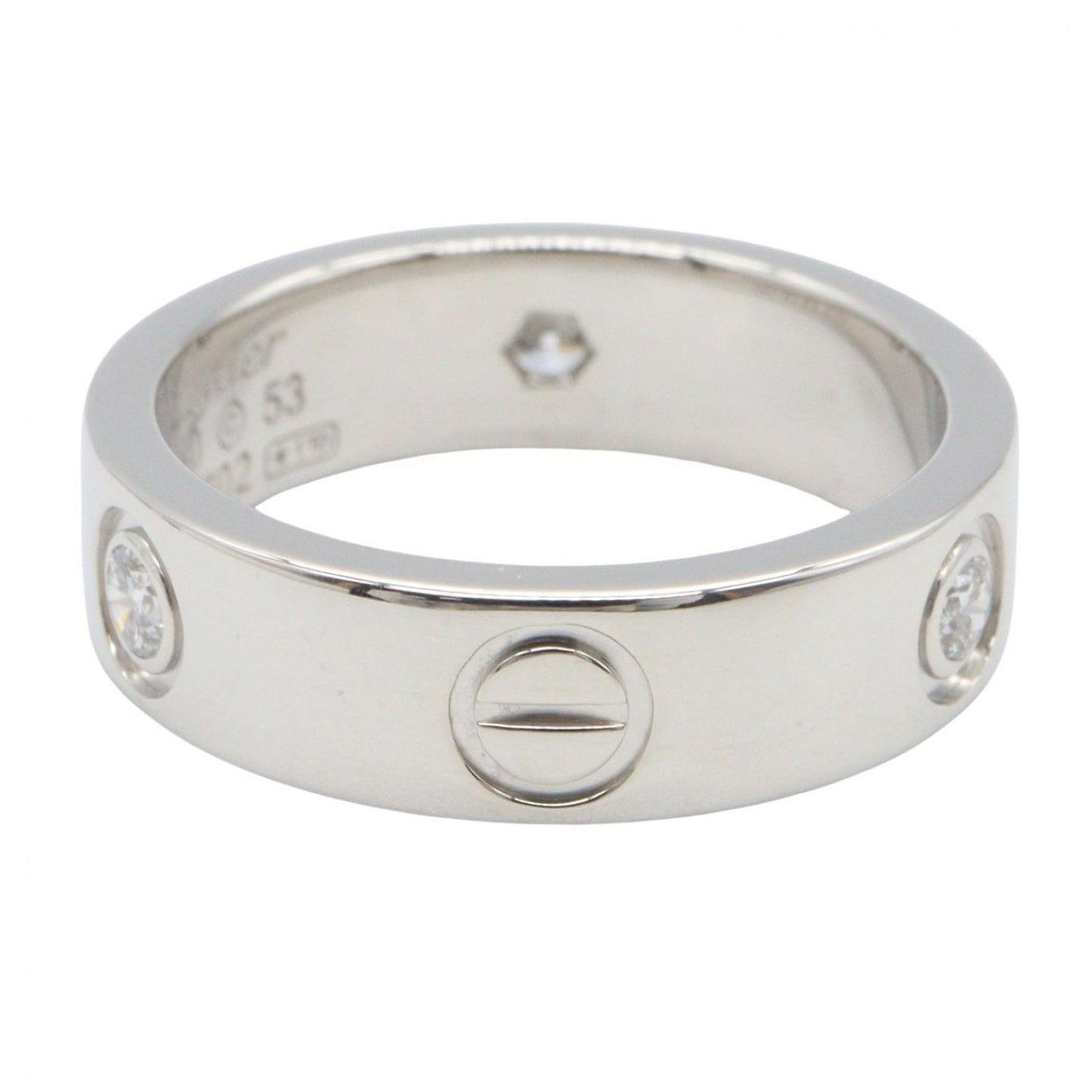 Cartier Ring Love 18k White Gold Diamond — view 3