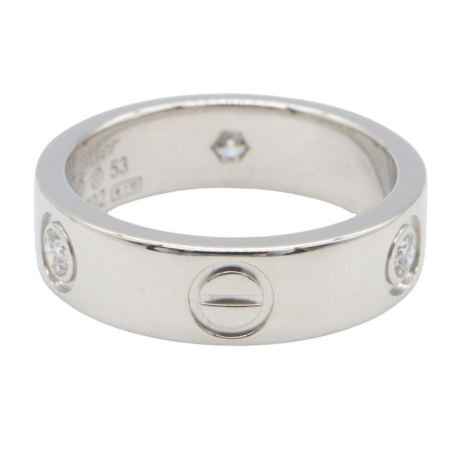Cartier Ring Love 18k White Gold Diamond — view 3