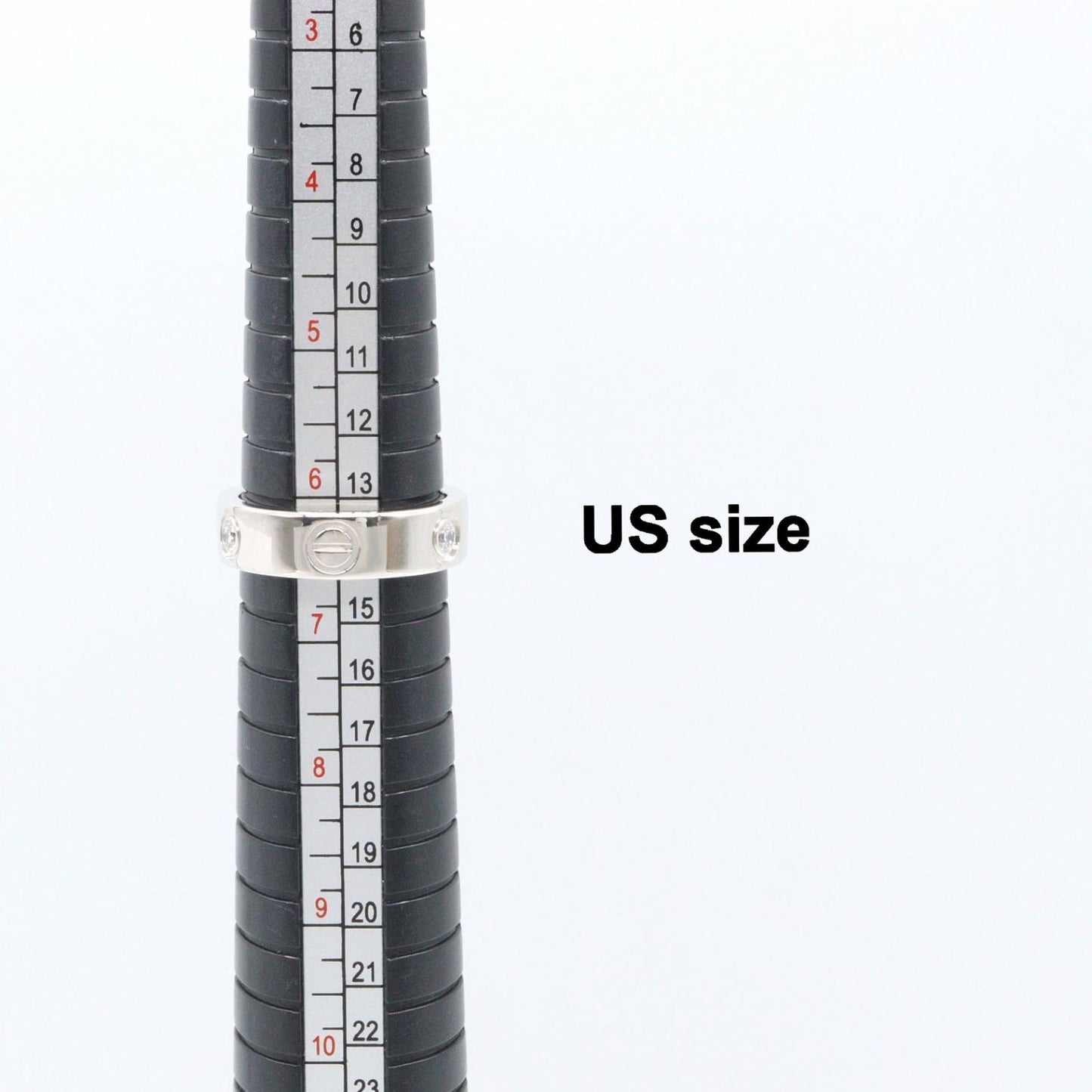 Cartier Ring Love 18k White Gold Diamond — view 6