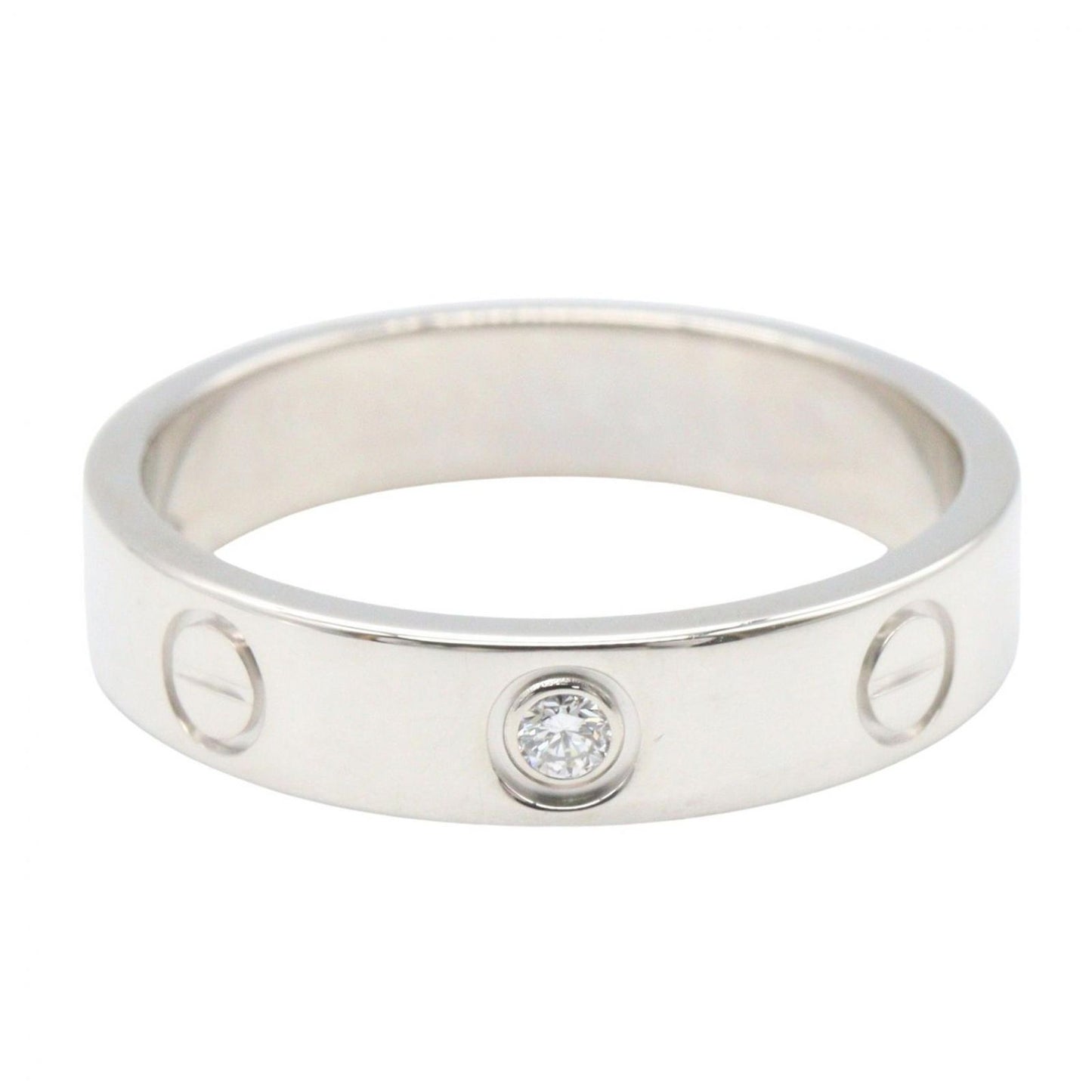 Cartier Ring Mini Love 18k White Gold Diamond — view 2