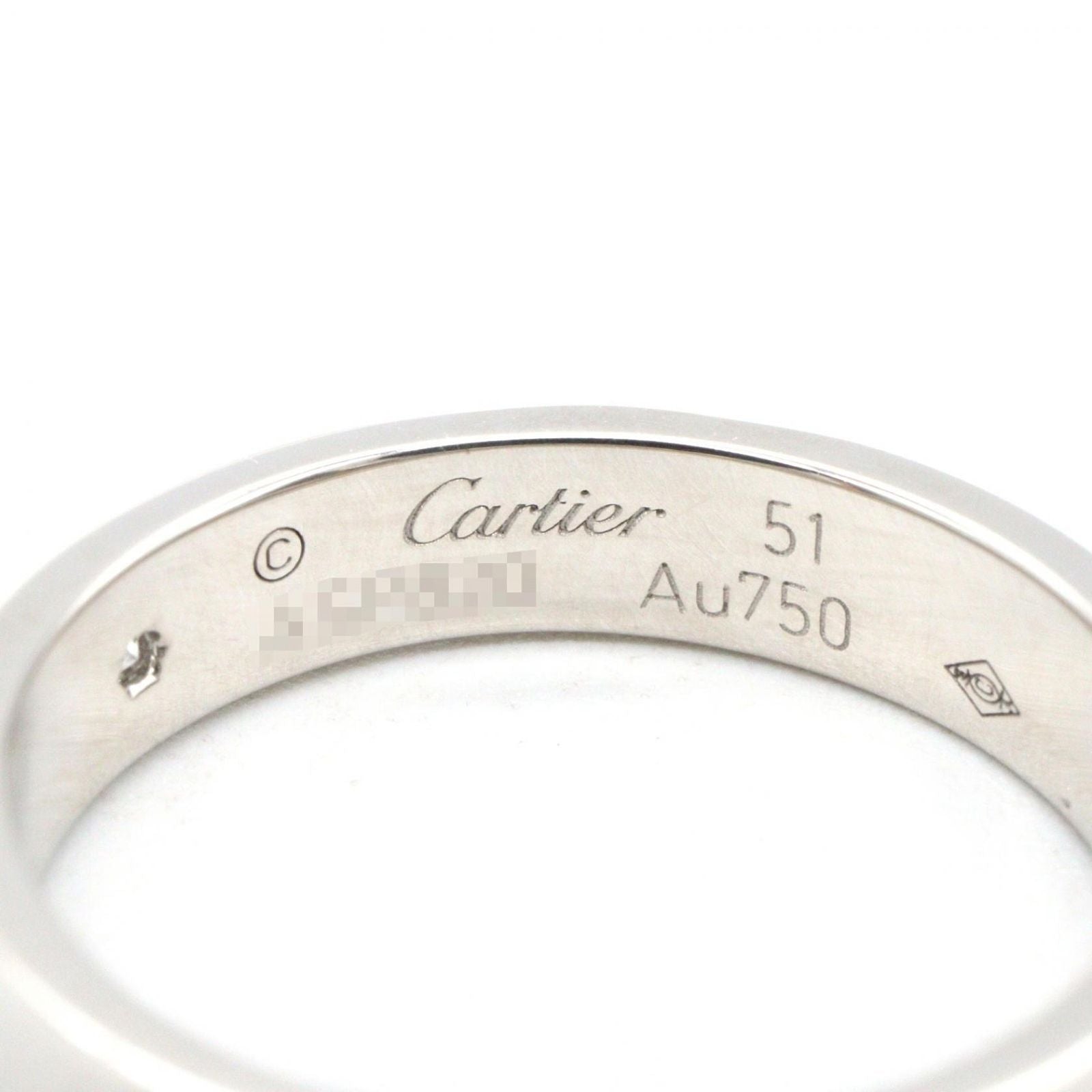 Cartier Ring Mini Love 18k White Gold Diamond — view 4