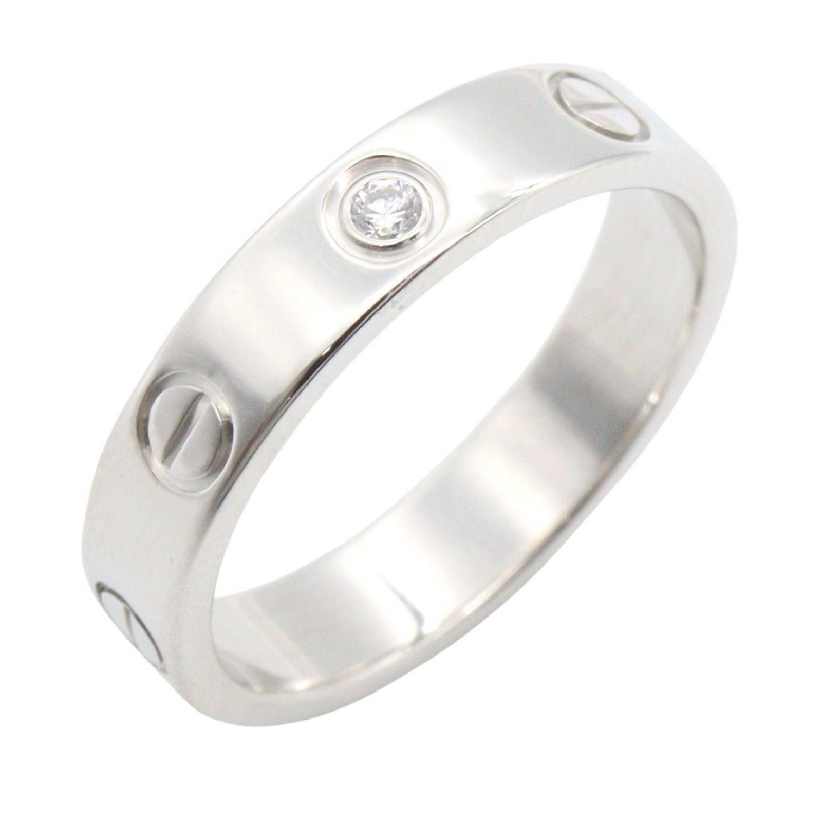 Cartier Ring Mini Love 18k White Gold Diamond