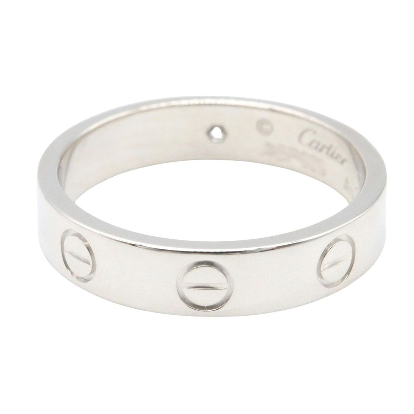 Cartier Ring Mini Love 18k White Gold Diamond — view 3