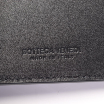 Bottega Veneta Card Case Intrecciato Black Leather — view 4