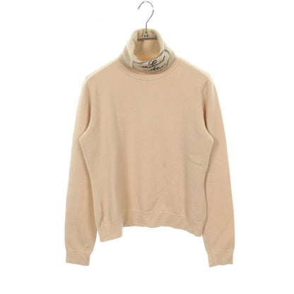 Chanel Knit le Make Up de Turtleneck Beige Cashmere Sweater