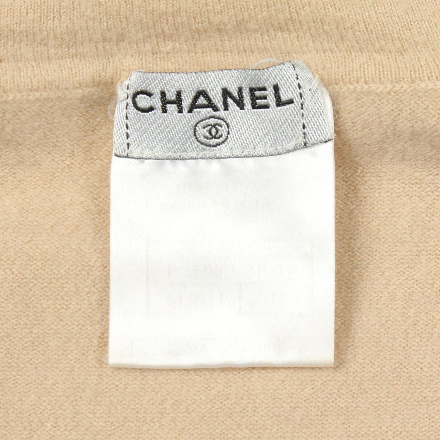 Chanel Knit le Make Up de Turtleneck Beige Cashmere Sweater — view 3