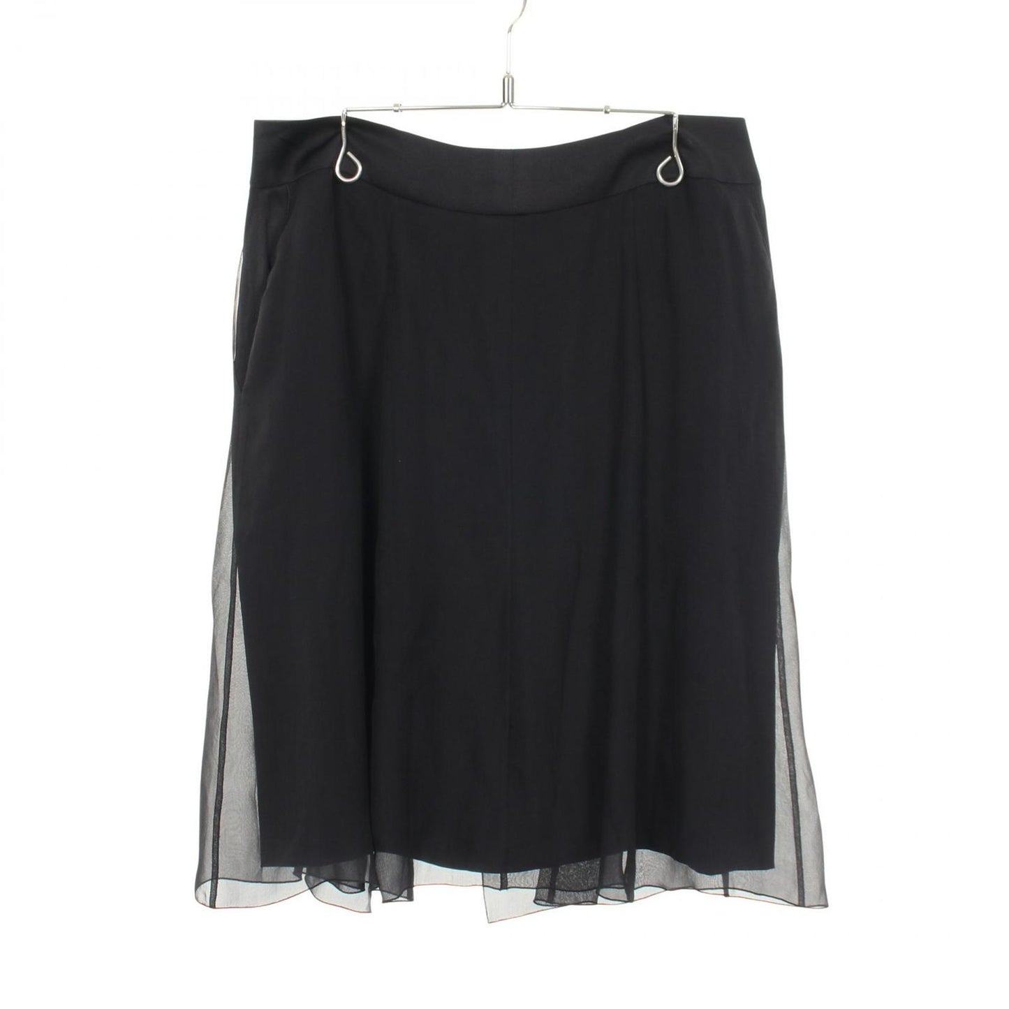 Chanel Skirt CC Logo Button Silk — view 2