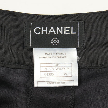 Chanel Skirt CC Logo Button Silk — view 3