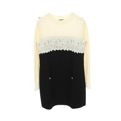 Chanel Dress CC Logo Button Switch Wool