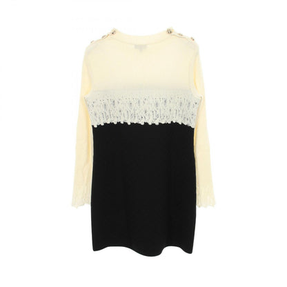 Chanel Dress CC Logo Button Switch Wool — view 2
