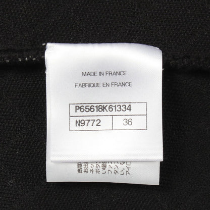 Chanel Dress CC Logo Button Switch Wool — view 5