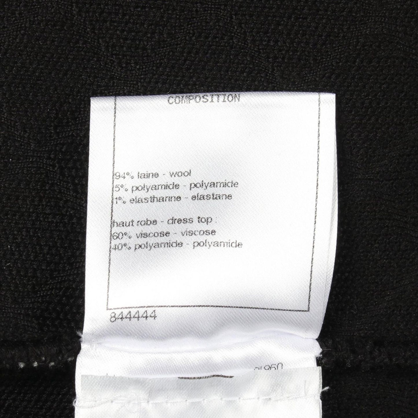 Chanel Dress CC Logo Button Switch Wool — view 4