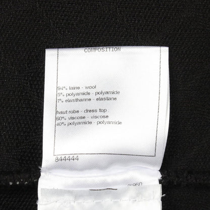 Chanel Dress CC Logo Button Switch Wool — view 4