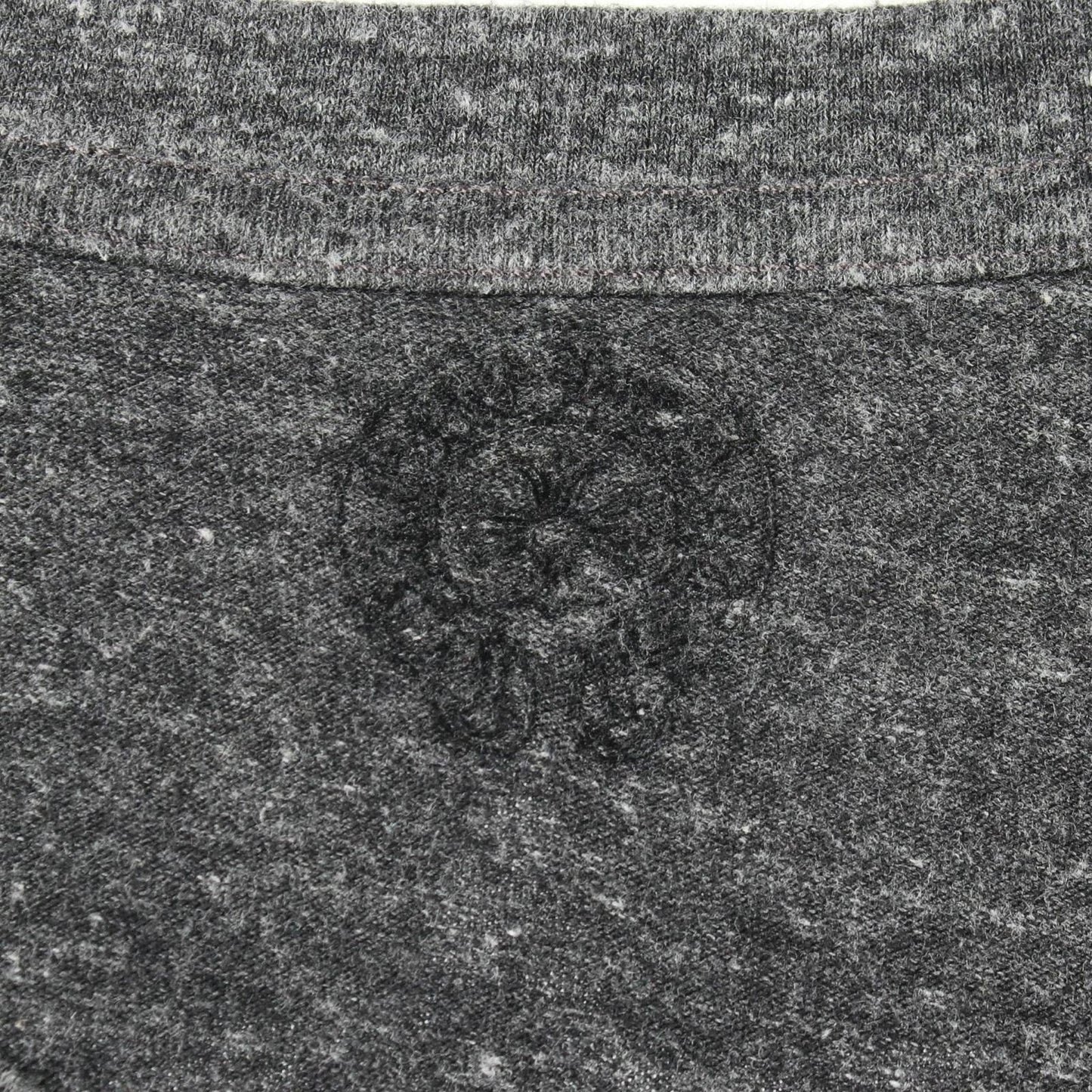 Chrome Hearts Short Sleeve T-Shirt Star Print Neck Black Cotton — view 3