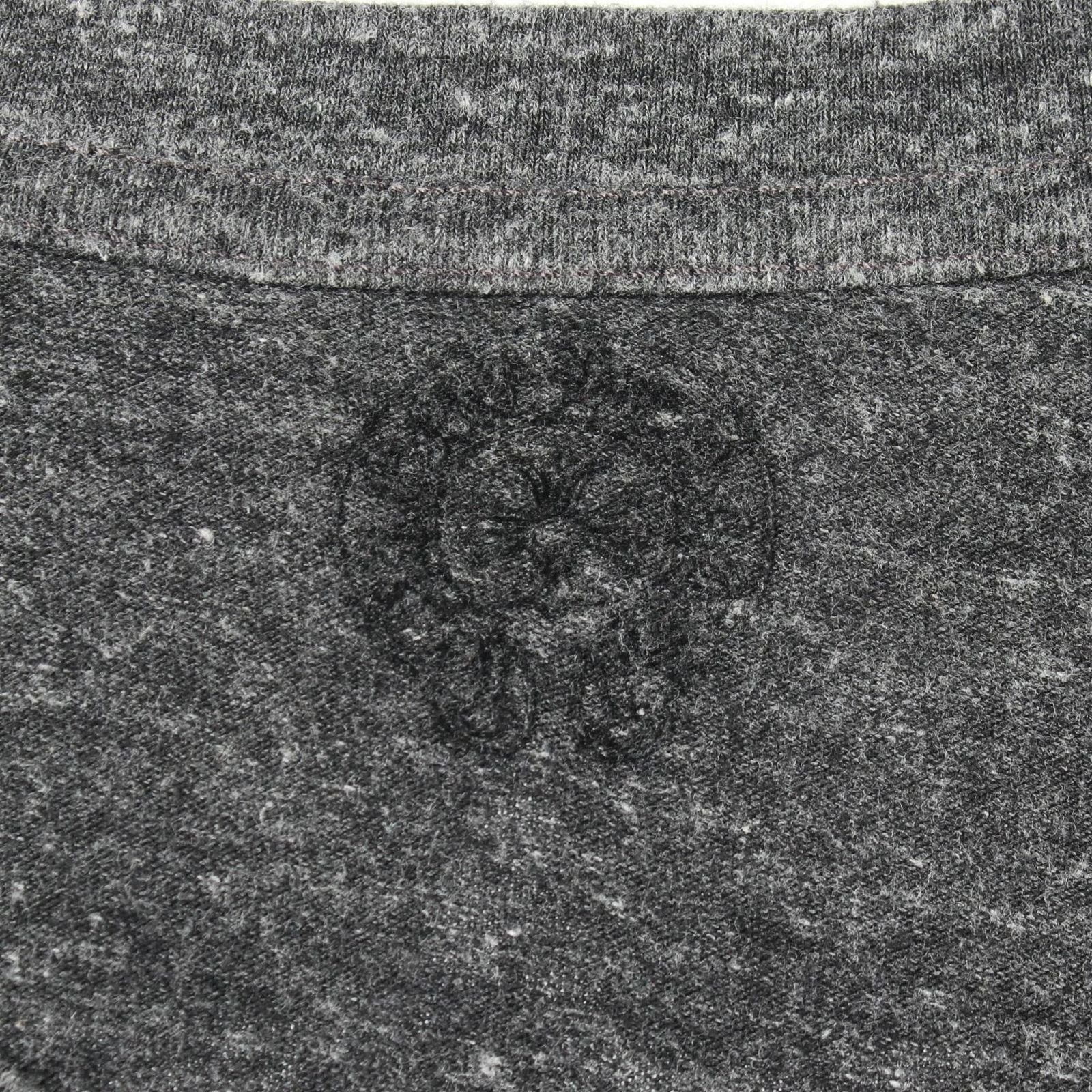 Chrome Hearts Short Sleeve T-Shirt Star Print Neck Black Cotton — view 3