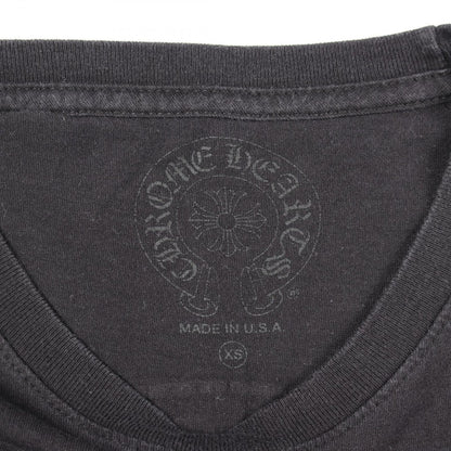 Chrome Hearts Short Sleeve T-Shirt Horse Shoe Scroll Label Black Cotton — view 3