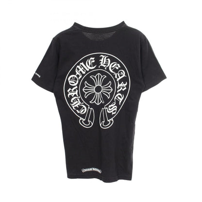 Chrome Hearts Short Sleeve T-Shirt Horse Shoe Scroll Label Black Cotton — view 2