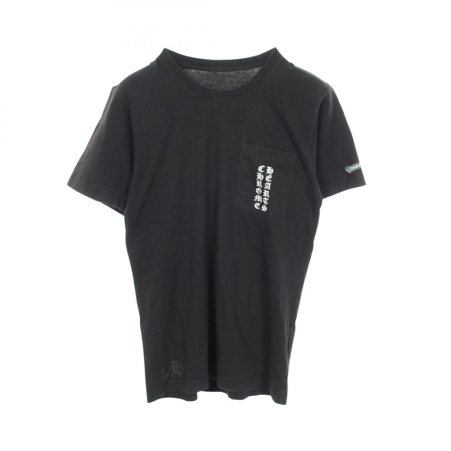 Chrome Hearts Short Sleeve T-Shirt Scroll Label Black Cotton