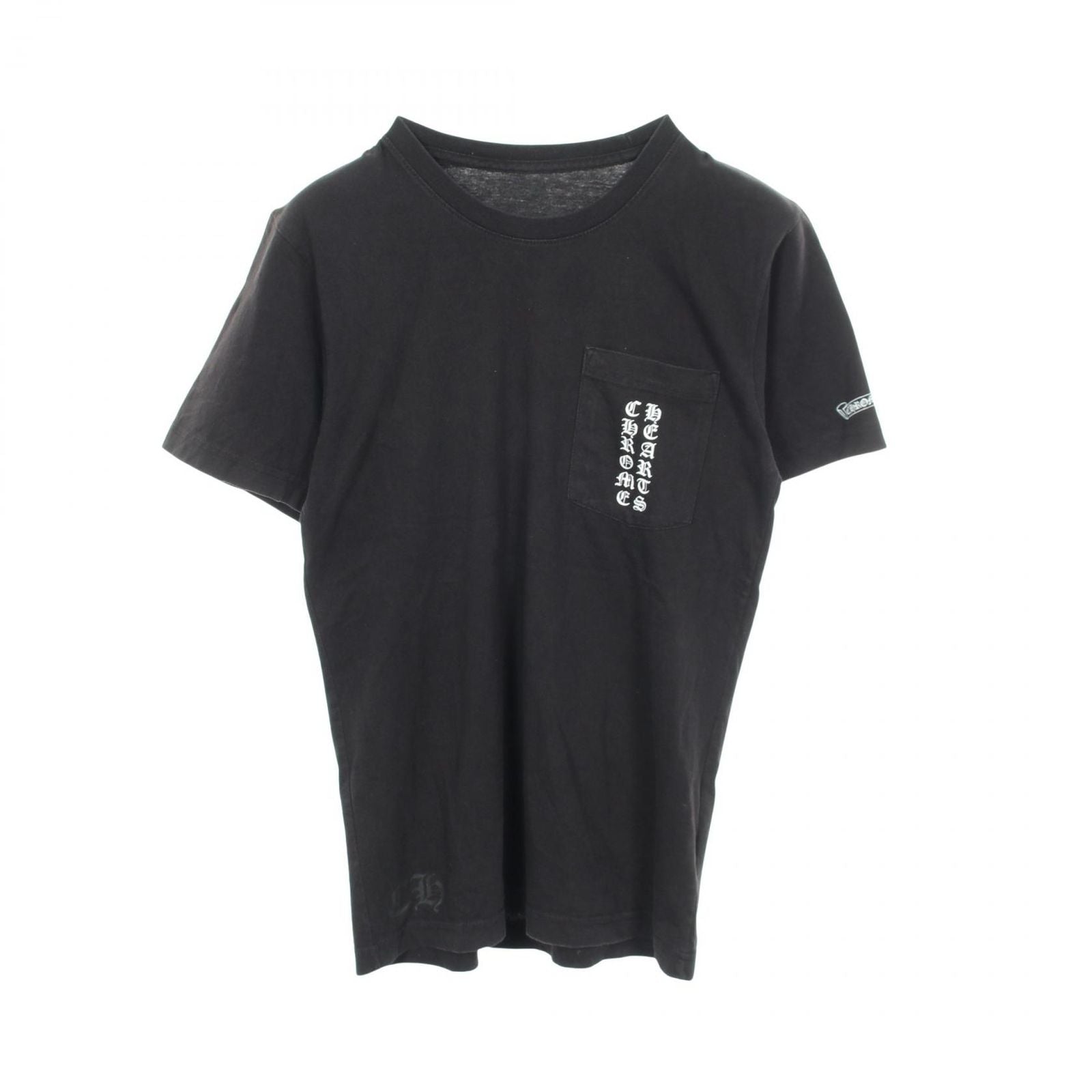 Chrome Hearts Short Sleeve T-Shirt Scroll Label Black Cotton