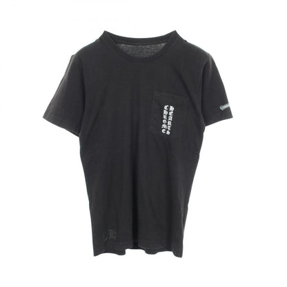 Chrome Hearts Short Sleeve T-Shirt Scroll Label Black Cotton