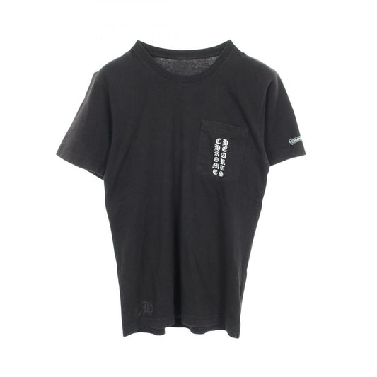 Chrome Hearts Short Sleeve T-Shirt Scroll Label Black Cotton