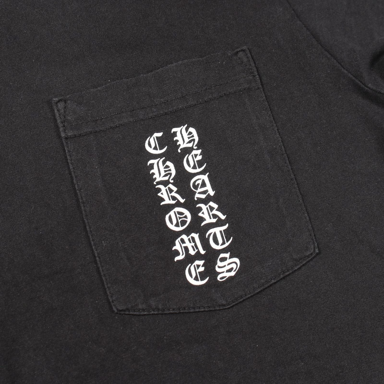 Chrome Hearts Short Sleeve T-Shirt Scroll Label Black Cotton — view 7