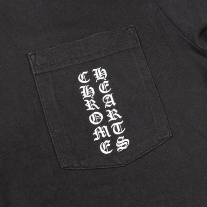 Chrome Hearts Short Sleeve T-Shirt Scroll Label Black Cotton — view 7