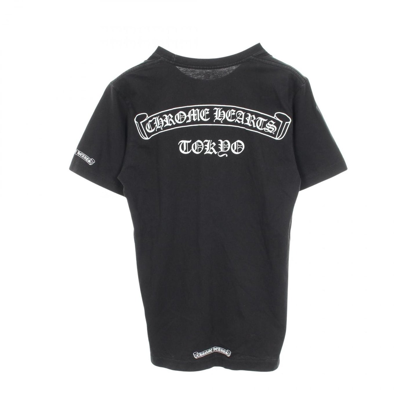 Chrome Hearts Short Sleeve T-Shirt Scroll Label Black Cotton — view 2