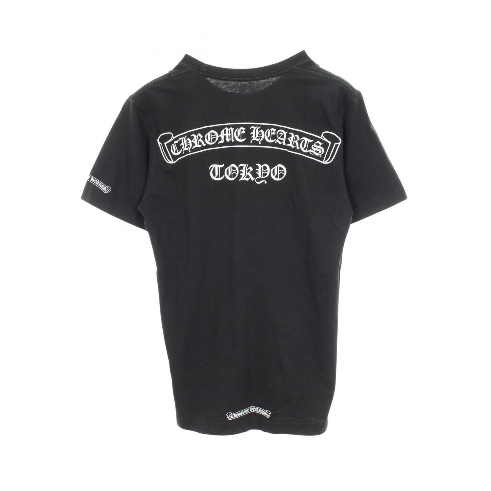 Chrome Hearts Short Sleeve T-Shirt Scroll Label Black Cotton — view 2