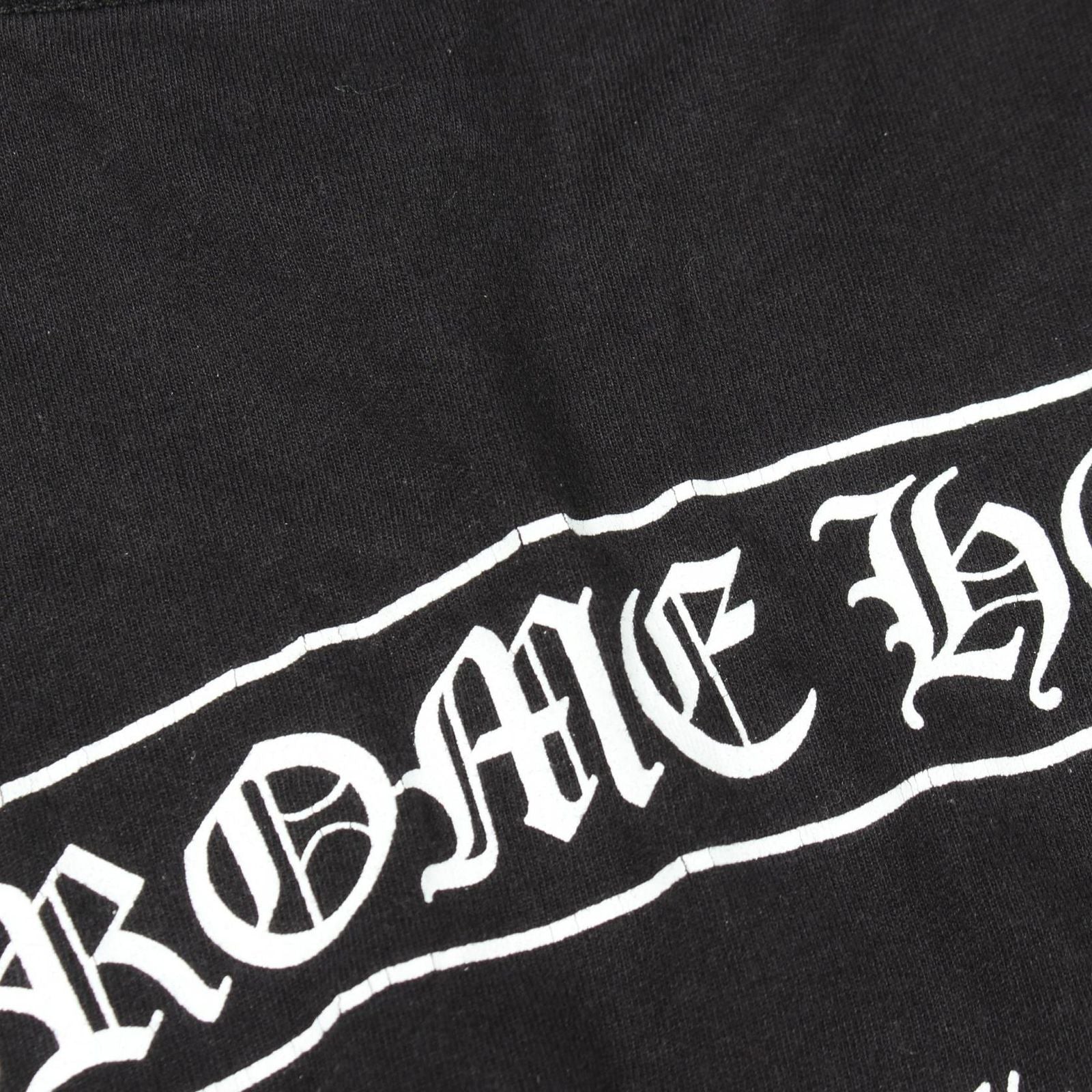 Chrome Hearts Short Sleeve T-Shirt Scroll Label Black Cotton — view 5