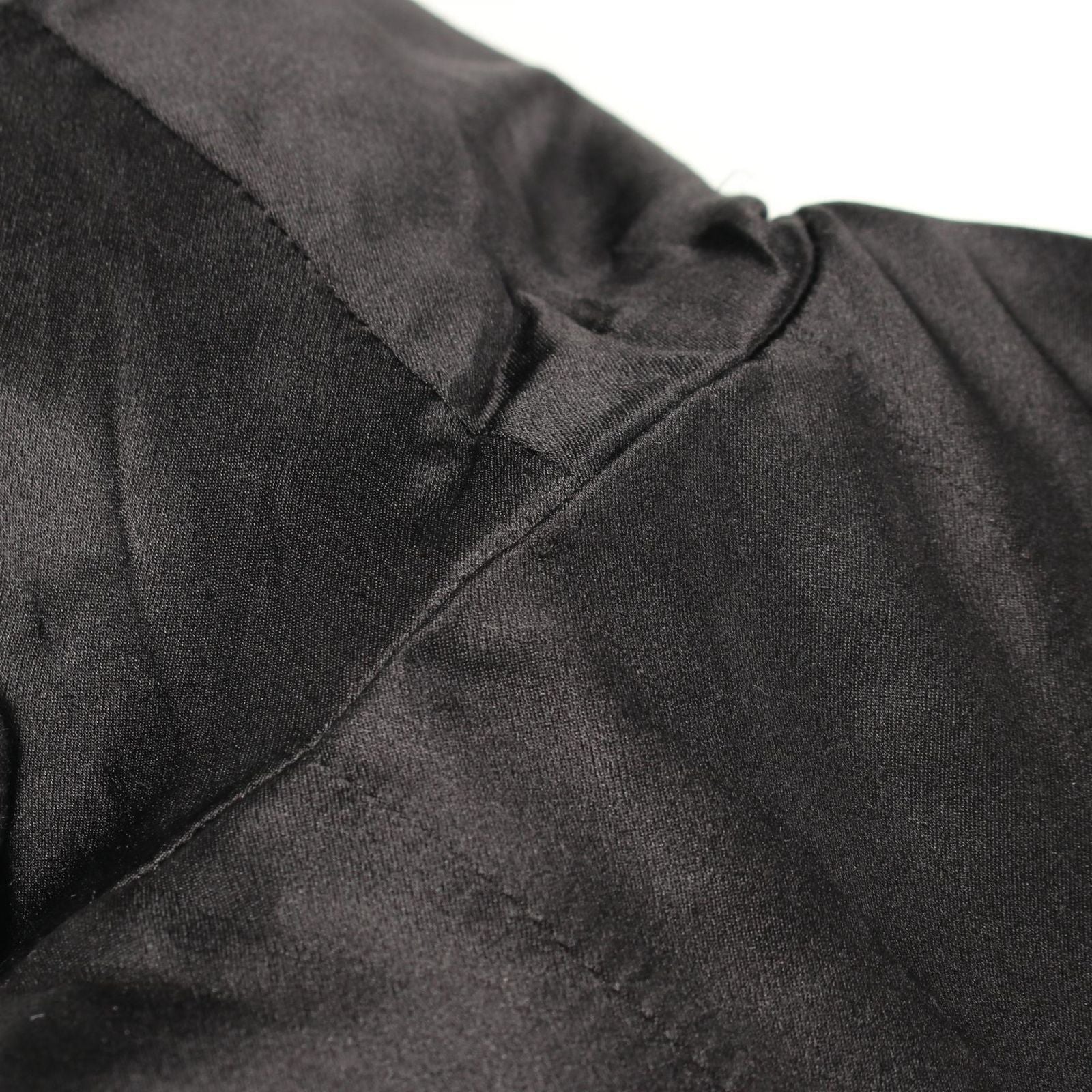 Chanel Coat CC Logo Button Black Wool Cashmere Peacoat — view 8