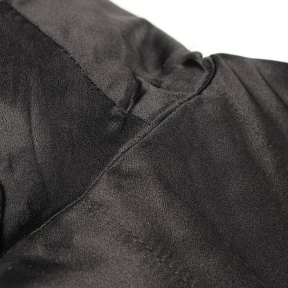 Chanel Coat CC Logo Button Black Wool Cashmere Peacoat — view 8