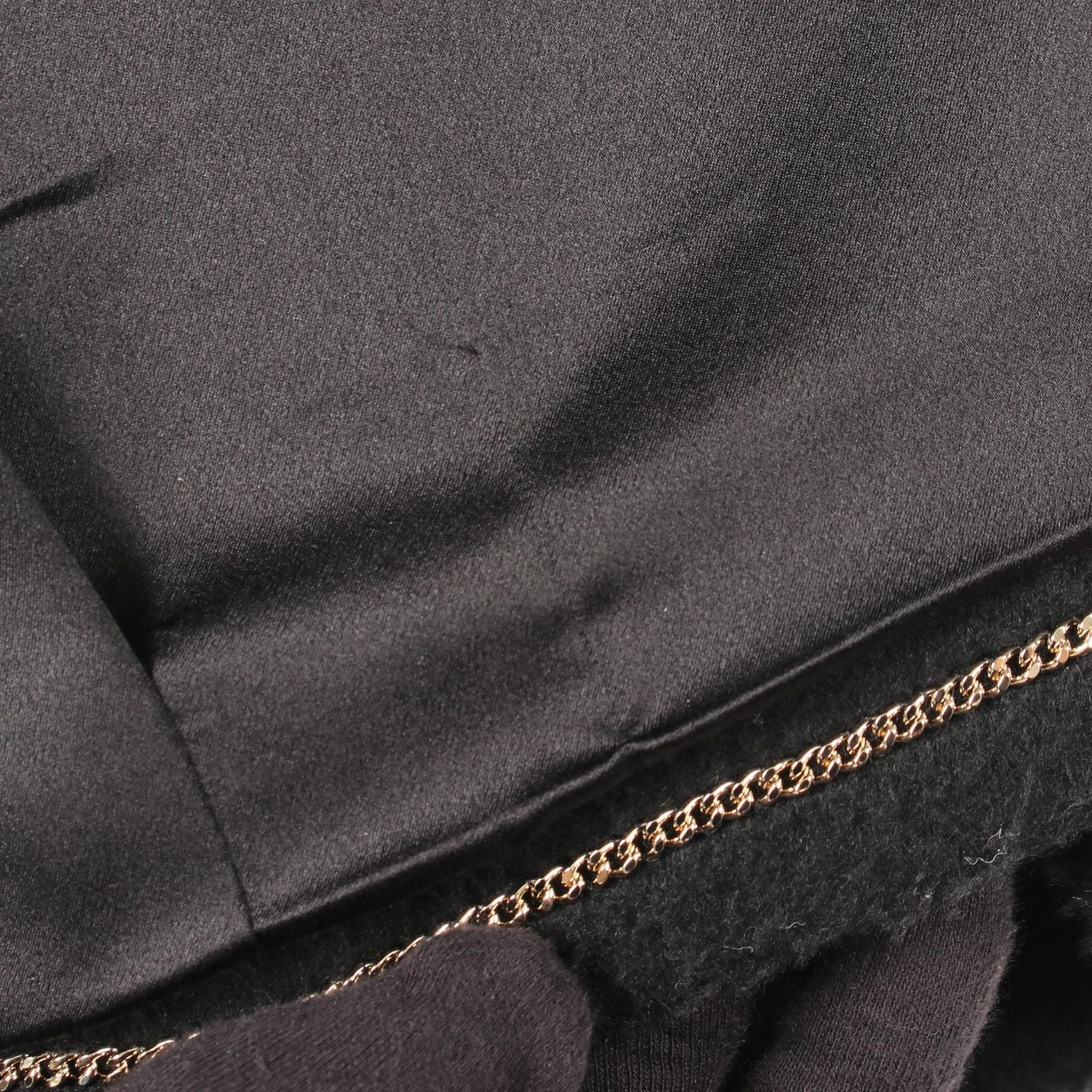 Chanel Coat CC Logo Button Black Wool Cashmere Peacoat — view 9