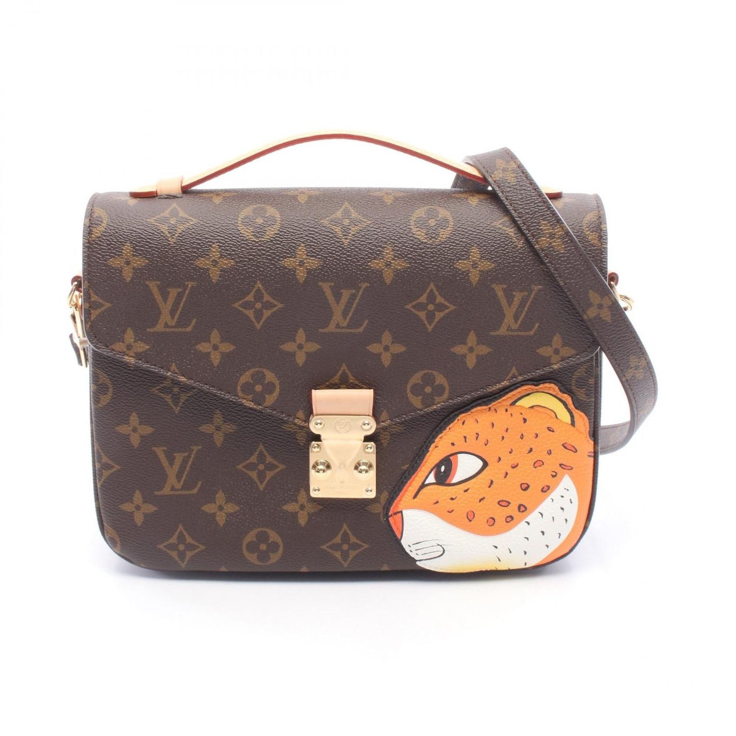 Louis Vuitton Handbag Pochette Metis 2-Way Canvas Leather