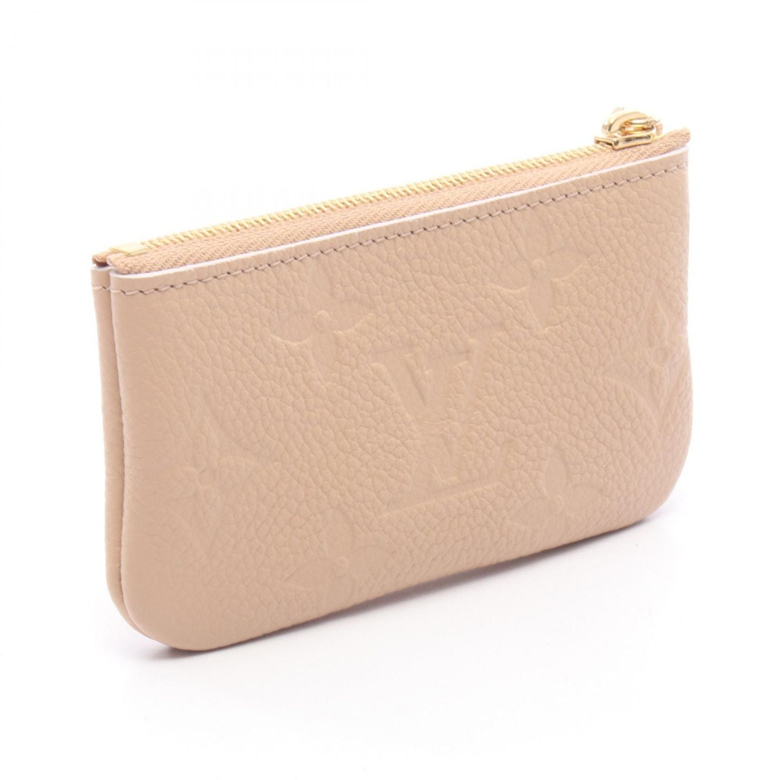 Louis Vuitton Coin Case Pochette Cles with Key Ring Hazelnut Brown Leather — view 2