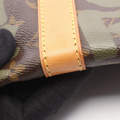 Louis Vuitton Boston Bag Keepall 50 Bag Khaki Canvas Leather — view 8
