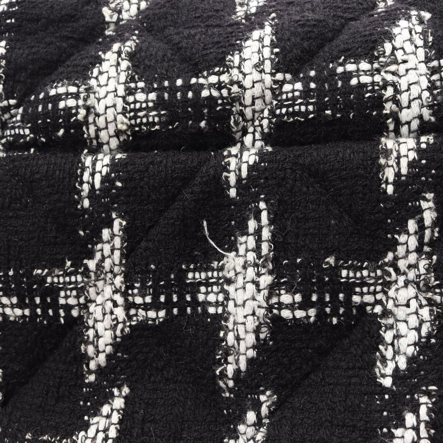 Chanel Shoulder Bag 19 Dizeneuf Quilted 2-Way Black White Fabric Leather 19 — view 7