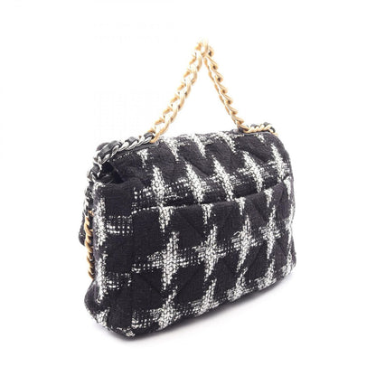 Chanel Shoulder Bag 19 Dizeneuf Quilted 2-Way Black White Fabric Leather 19 — view 2