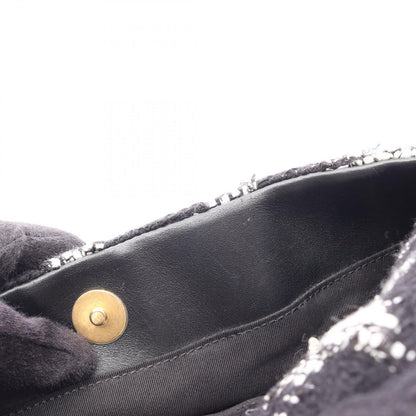 Chanel Shoulder Bag 19 Dizeneuf Quilted 2-Way Black White Fabric Leather 19 — view 8