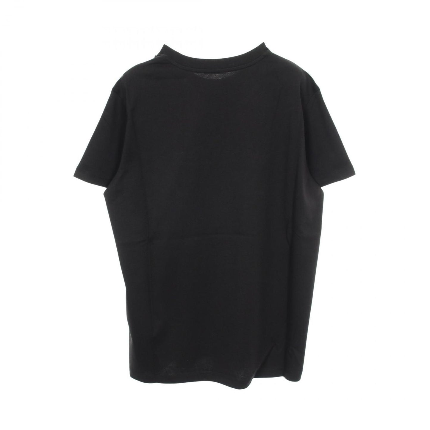 Moncler Short Sleeve T-Shirt SS Logo Embroidery Crew Neck Black Cotton — view 2