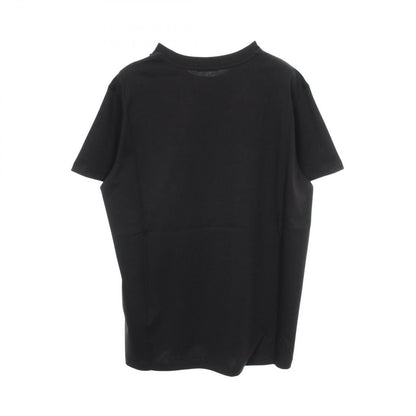 Moncler Short Sleeve T-Shirt SS Logo Embroidery Crew Neck Black Cotton — view 2
