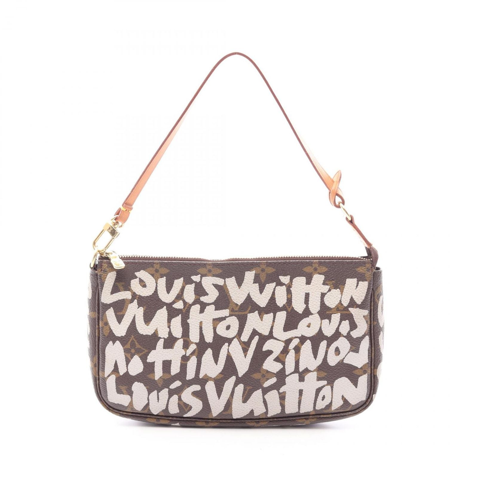 Louis Vuitton Handbag Pochette Argent Canvas Leather
