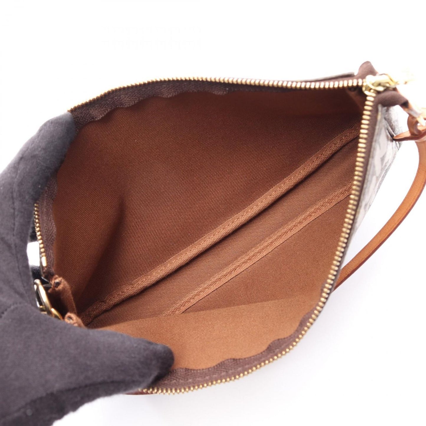Louis Vuitton Handbag Pochette Argent Canvas Leather — view 3