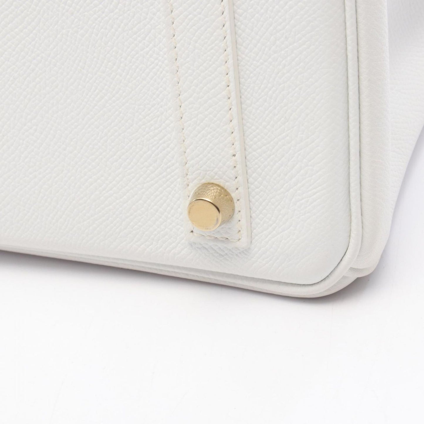Hermes Handbag Birkin 30 White Leather Calf — view 9